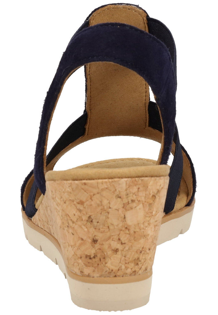 Gabor Sandalen Leder/Textil Blau - surf4shoes