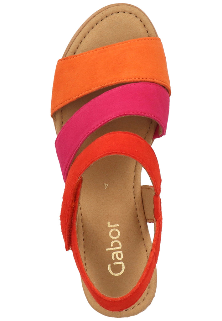Gabor Sandalen Leder Orange - surf4shoes