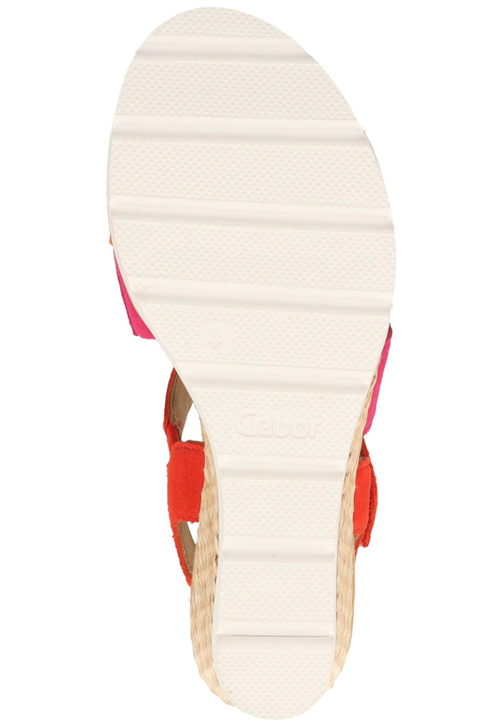 Gabor Sandalen Leder Orange - surf4shoes