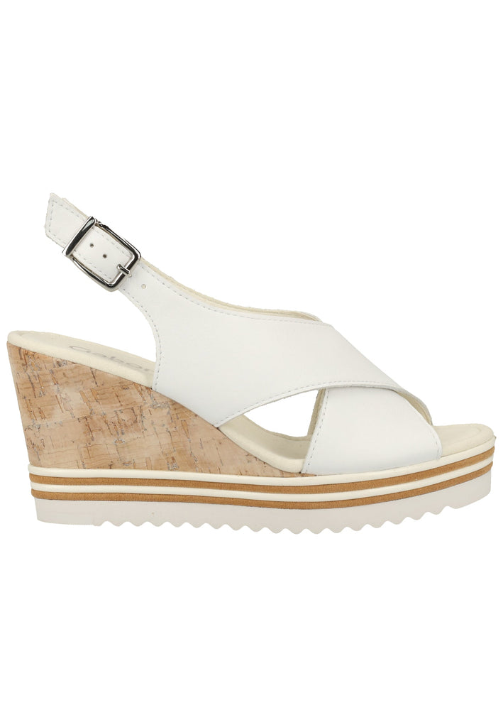 Gabor Sandalen Glattleder Weiß - surf4shoes