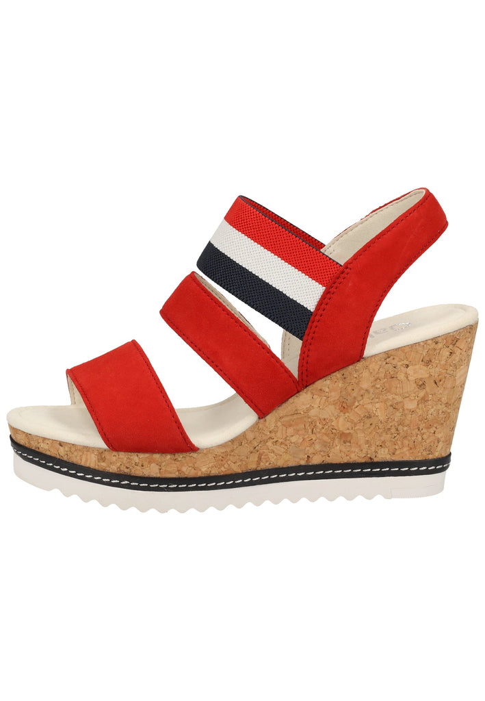 Gabor Sandalen Leder/Textil Rot - surf4shoes