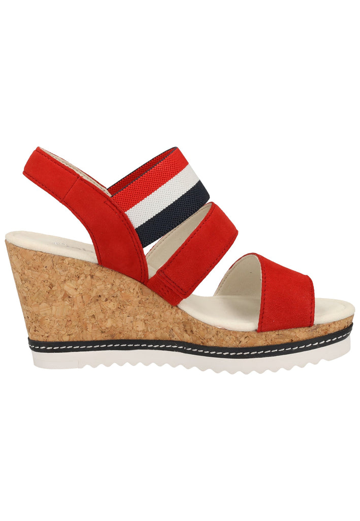 Gabor Sandalen Leder/Textil Rot - surf4shoes