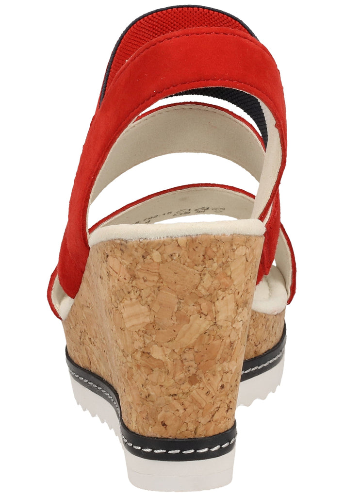 Gabor Sandalen Leder/Textil Rot - surf4shoes