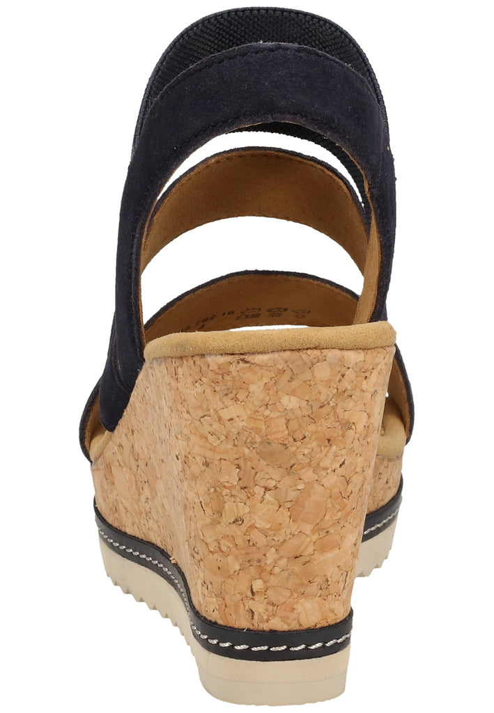 Gabor Sandalen Leder/Textil Blau - surf4shoes