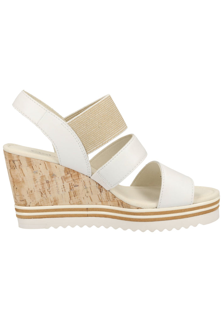 Gabor Sandalen Leder/Textil Weiß - surf4shoes