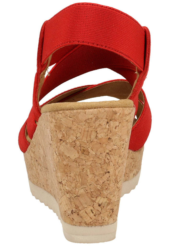 Gabor Sandalen Leder/Textil Rot - surf4shoes