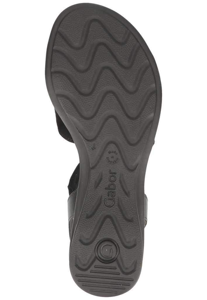 Gabor Sandalen Leder Schwarz - surf4shoes