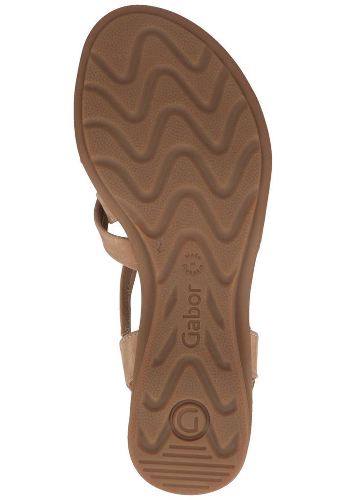 Gabor Sandalen Leder Beige - surf4shoes