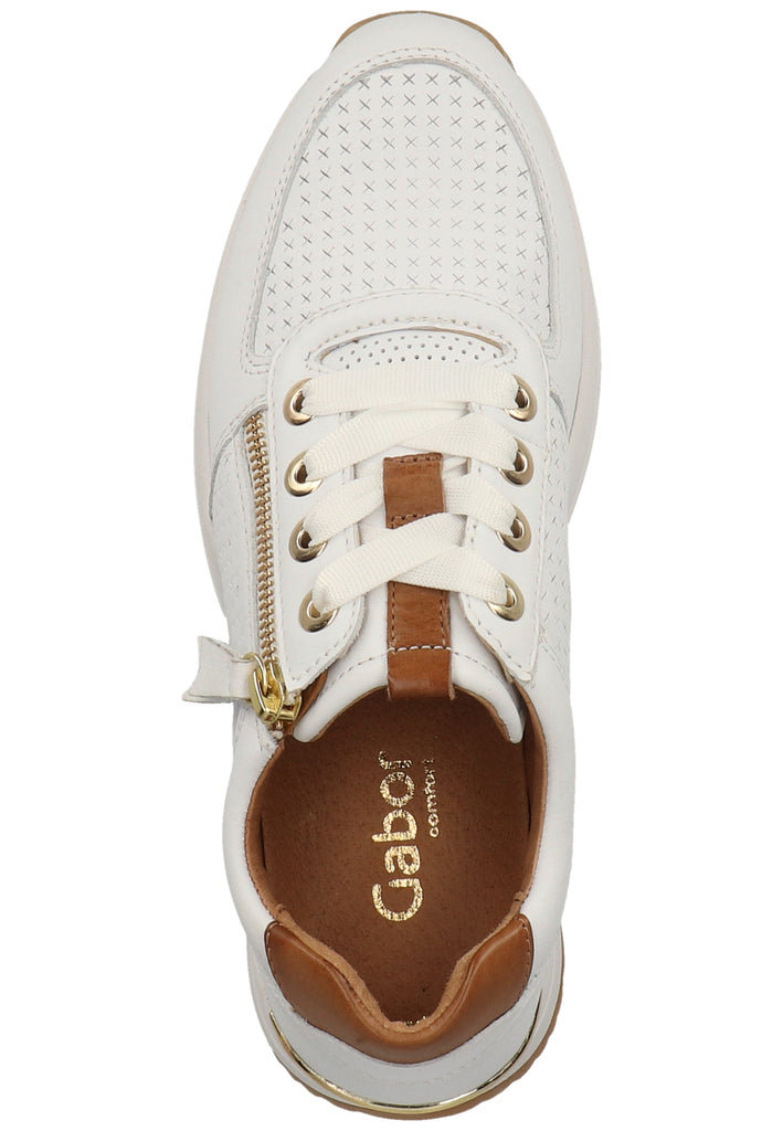 Gabor Sneaker Leder Weiß - surf4shoes