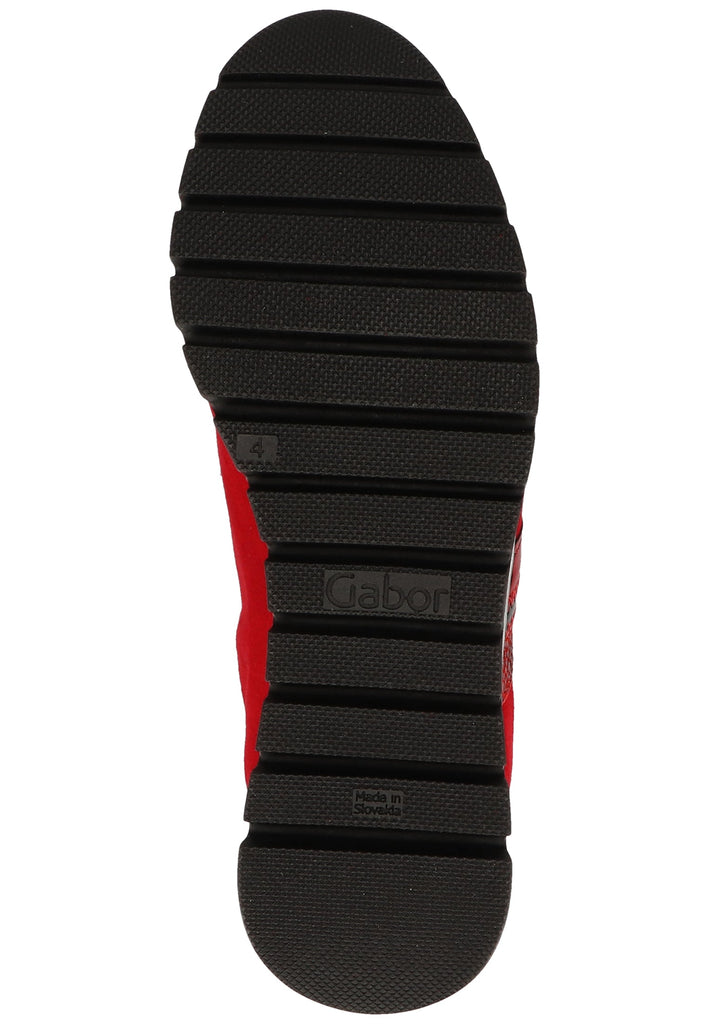 Gabor Sneaker Veloursleder Rubinrot - surf4shoes