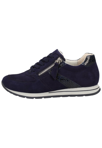 Gabor Sneaker Glattleder Blau - surf4shoes