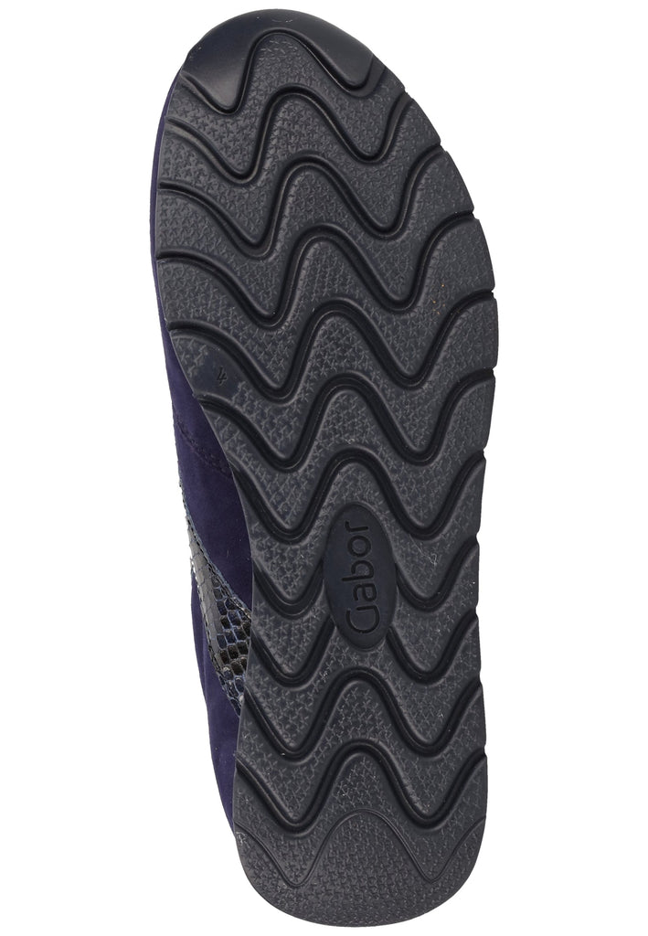 Gabor Sneaker Glattleder Blau - surf4shoes