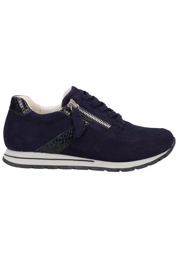 Gabor Sneaker Glattleder Blau - surf4shoes