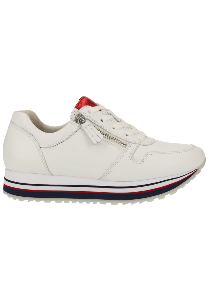 Gabor Sneaker Glattleder Weiß - surf4shoes
