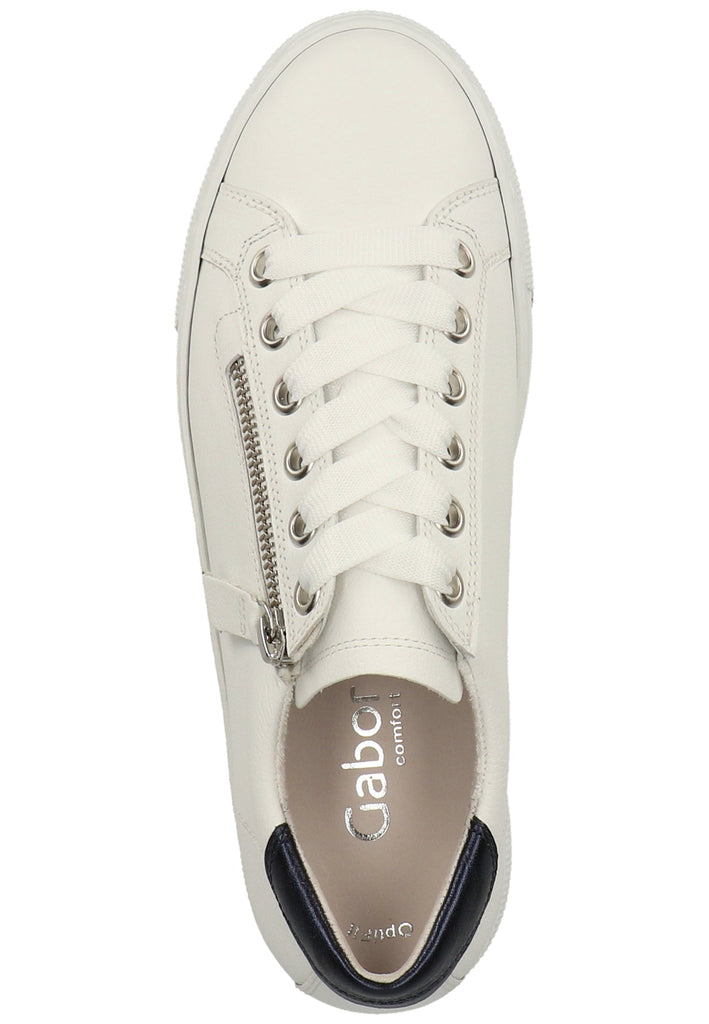 Gabor Sneaker Glattleder Weiß - surf4shoes