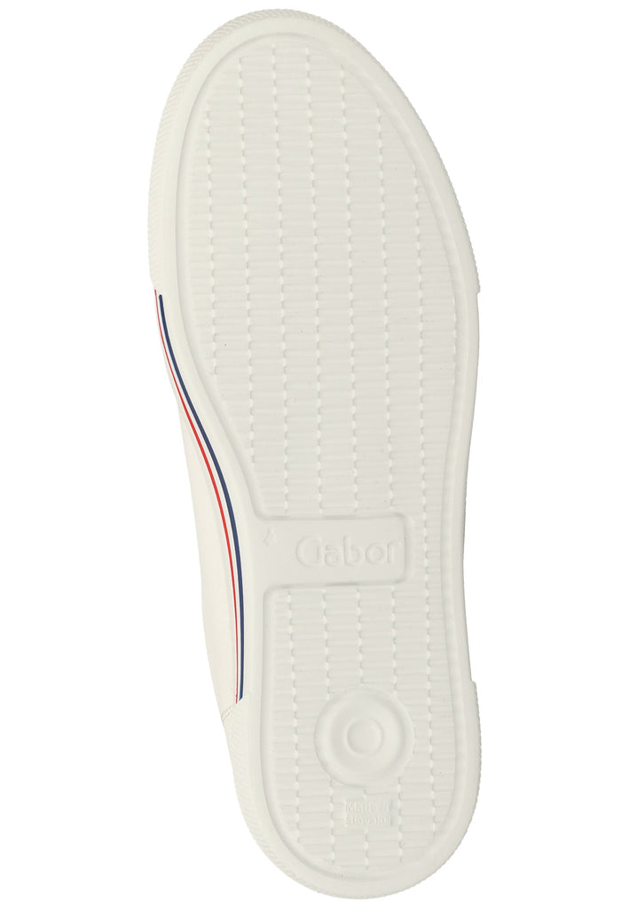 Gabor Sneaker Glattleder Weiß - surf4shoes
