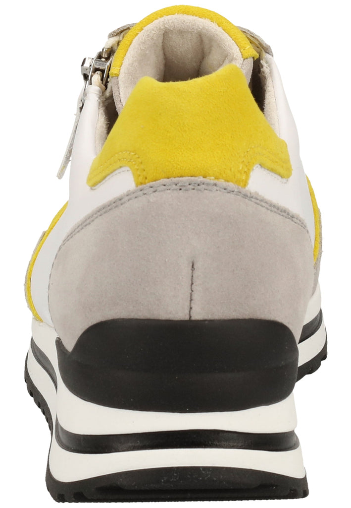 Gabor Sneaker Glattleder Weiß/Grau - surf4shoes