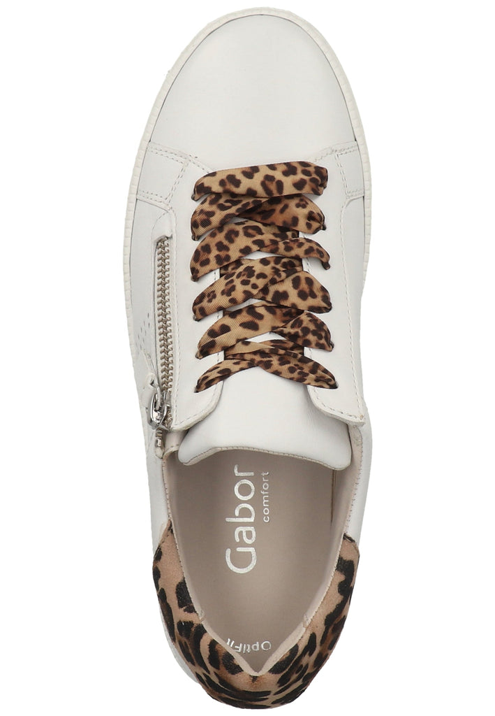 Gabor Sneaker Glattleder Weiß - surf4shoes