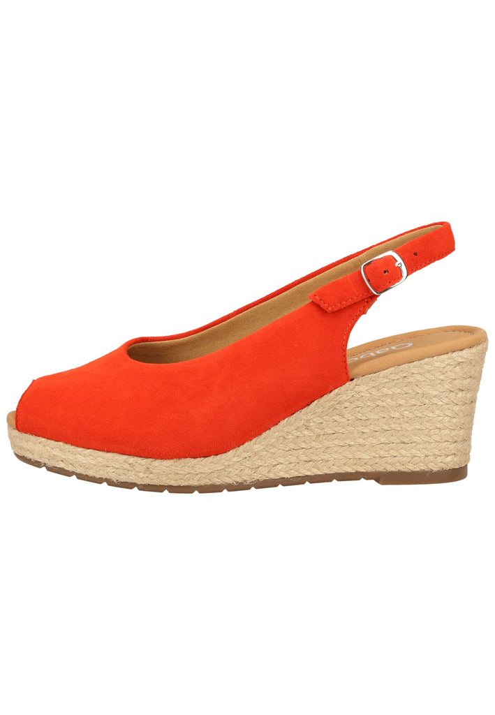 Gabor Sandalen Veloursleder Koralle - surf4shoes