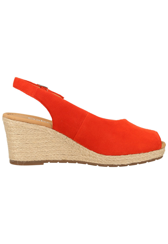 Gabor Sandalen Veloursleder Koralle - surf4shoes