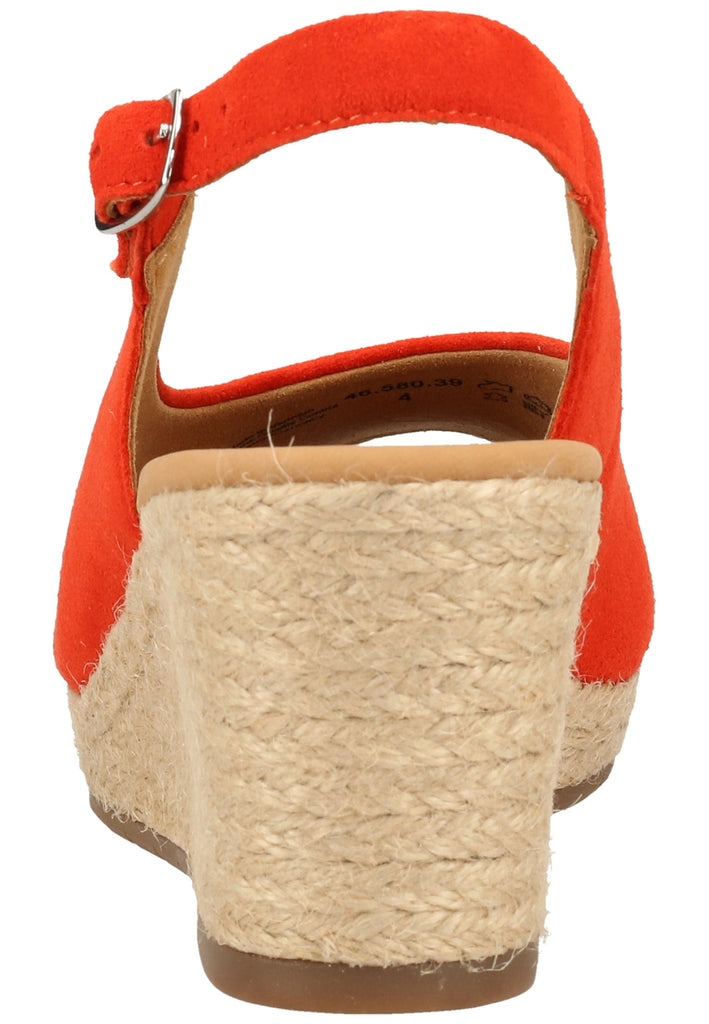 Gabor Sandalen Veloursleder Koralle - surf4shoes