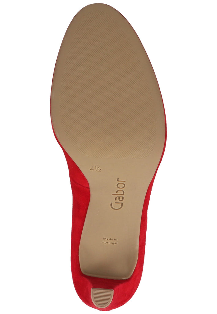 Gabor Pumps Leder Rubinrot - surf4shoes
