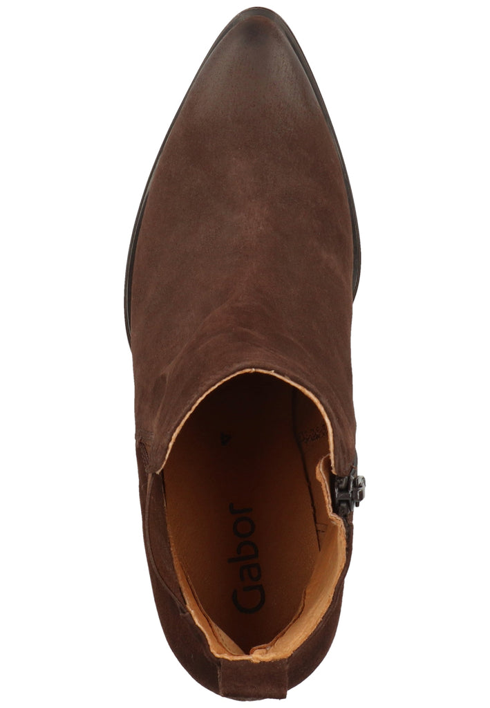 Gabor Stiefelette Leder/Textil Mocca - surf4shoes