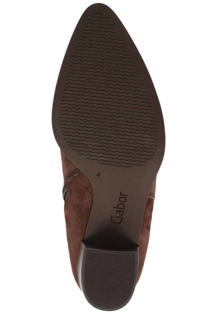 Gabor Stiefelette Leder/Textil Mocca - surf4shoes