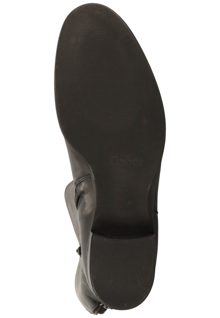 Gabor Stiefel Glattleder Schwarz - surf4shoes