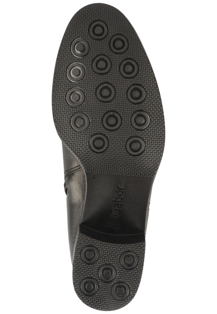 Gabor Stiefelette Leder/Textil Schwarz - surf4shoes