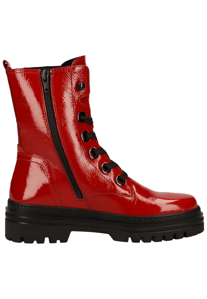 Gabor Stiefelette Leder Rot/Schwarz - surf4shoes
