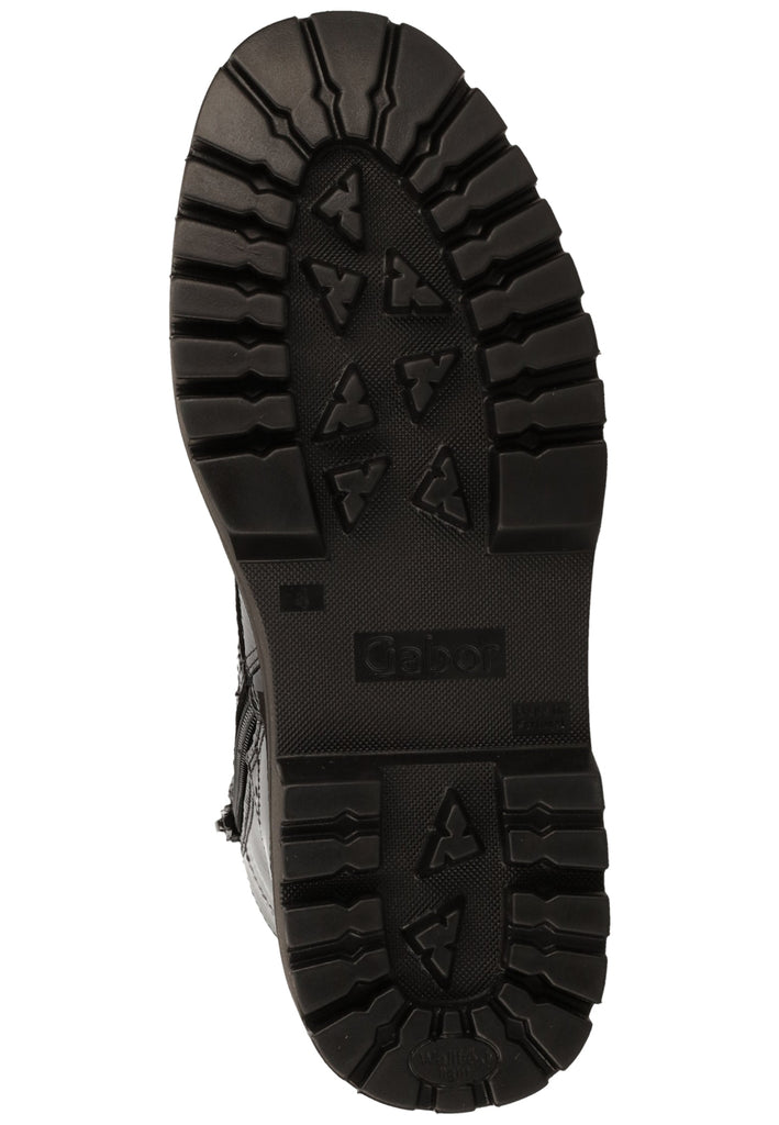 Gabor Stiefelette Leder Schwarz - surf4shoes