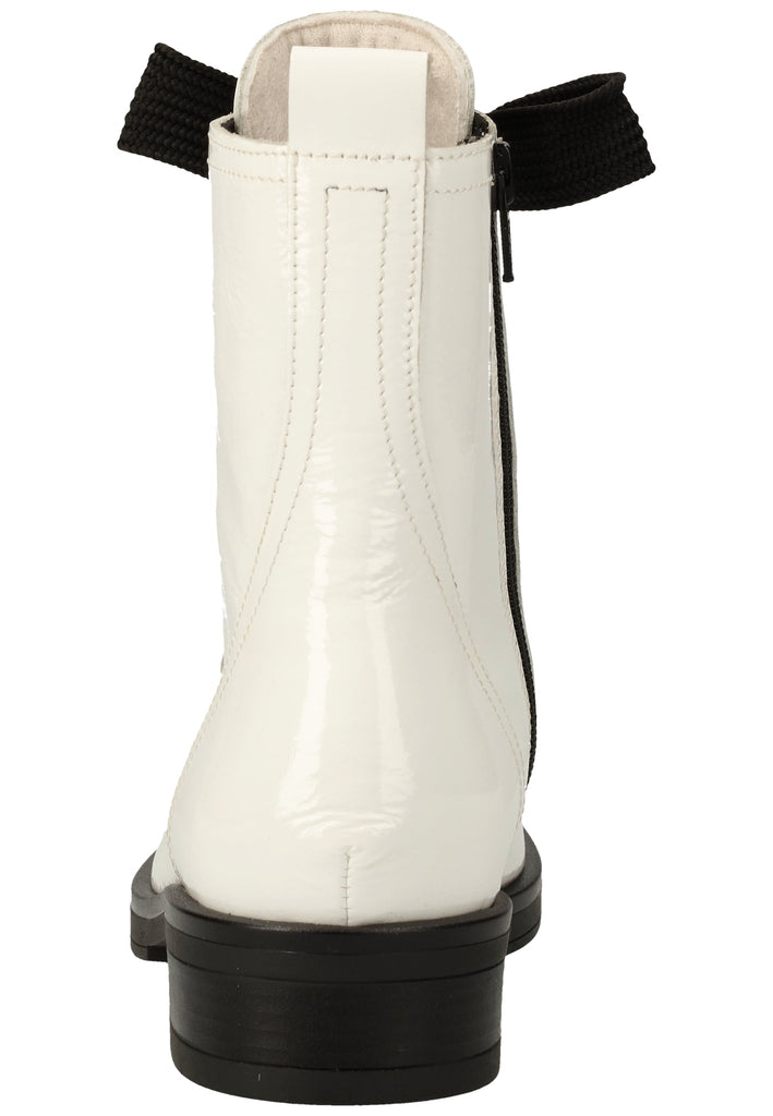 Gabor Stiefelette Leder Weiß/Schwarz - surf4shoes