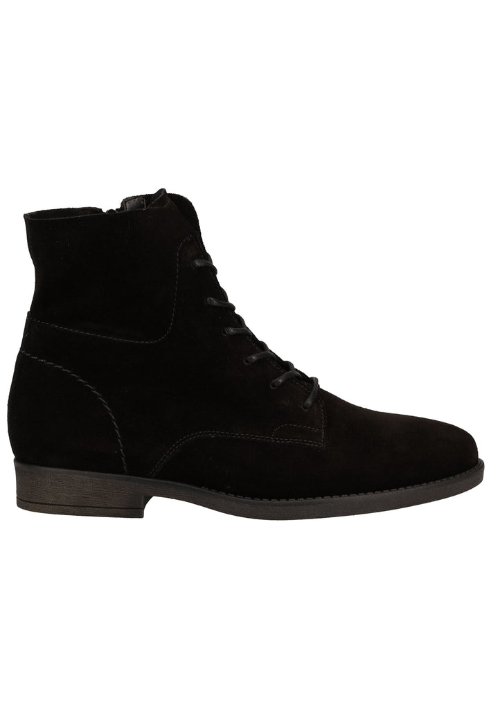 Gabor Stiefelette Veloursleder Schwarz - surf4shoes