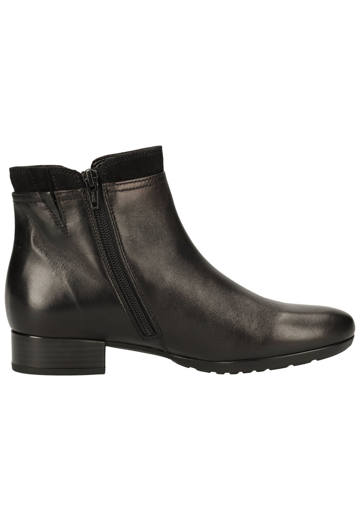 Gabor Stiefelette Glattleder Schwarz - surf4shoes