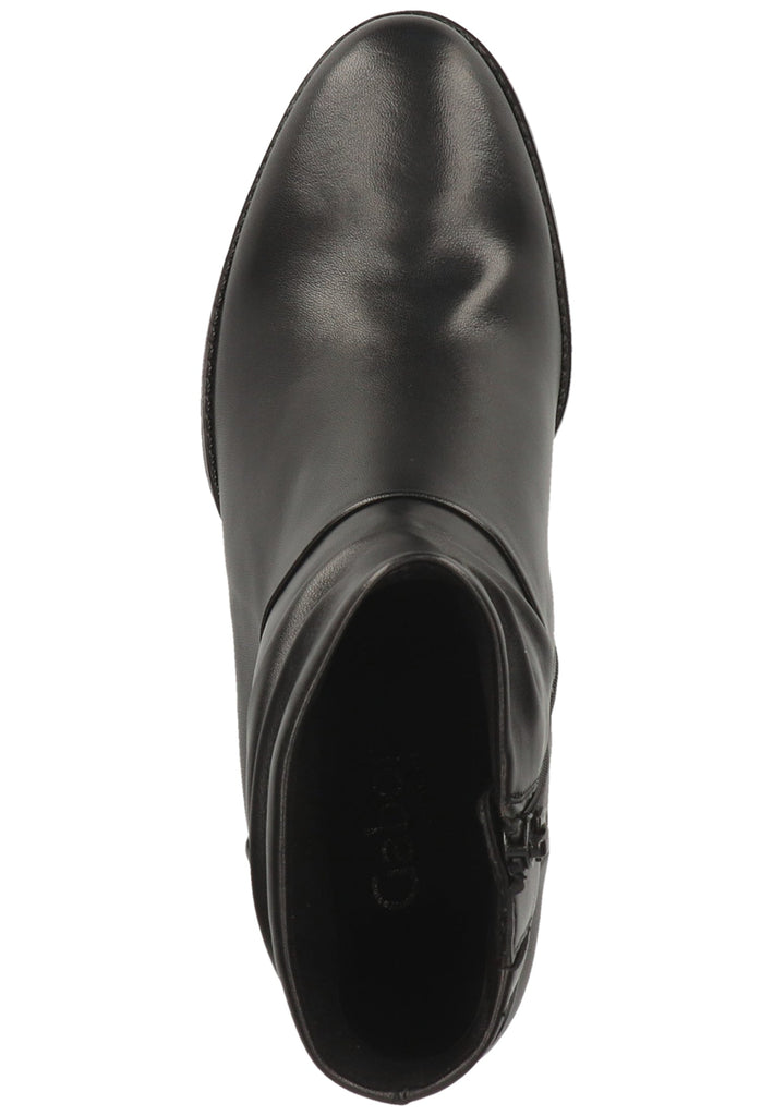 Gabor Stiefelette Glattleder Schwarz - surf4shoes