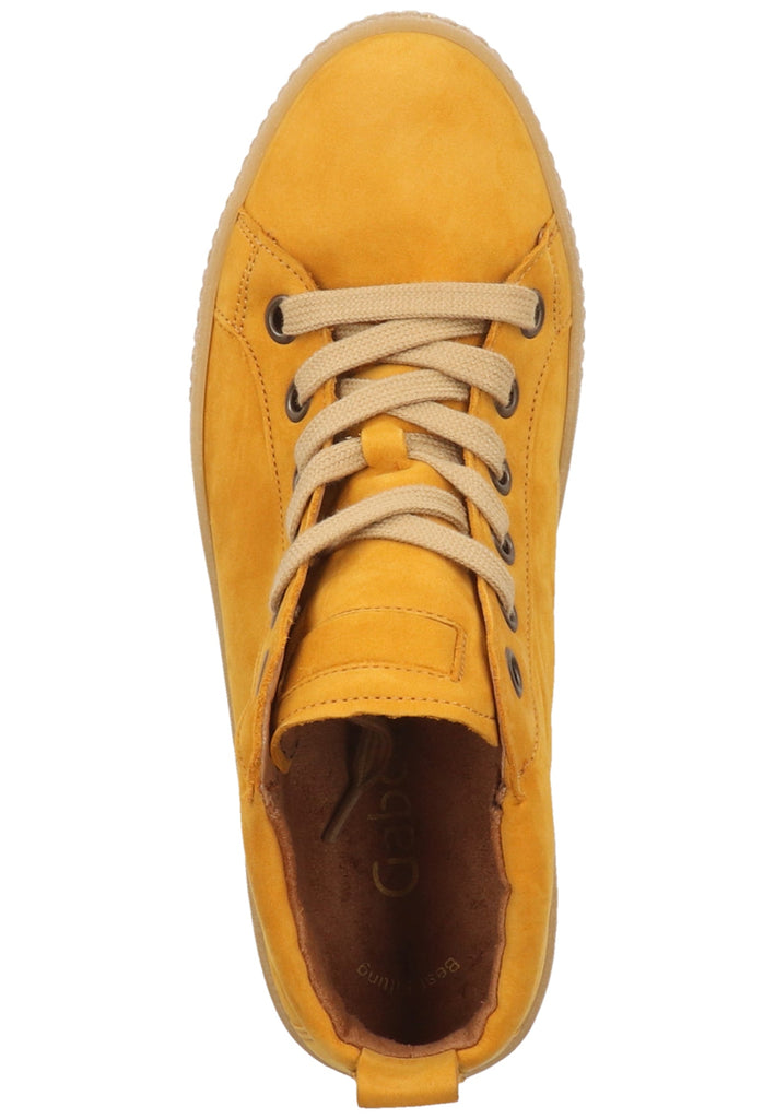 Gabor Sneaker Leder Gelb - surf4shoes