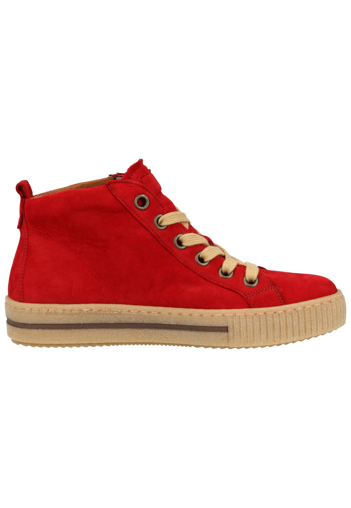 Gabor Sneaker Leder Rubinrot - surf4shoes