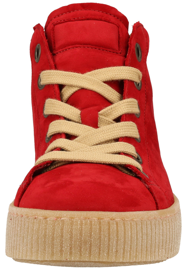 Gabor Sneaker Leder Rubinrot - surf4shoes