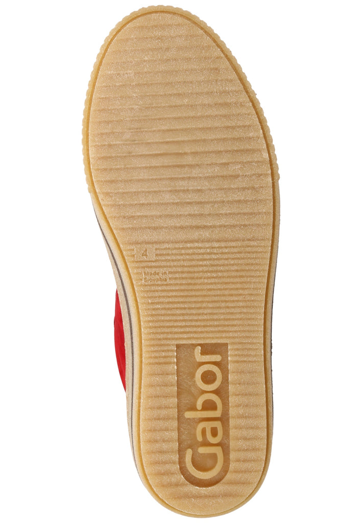 Gabor Sneaker Leder Rubinrot - surf4shoes