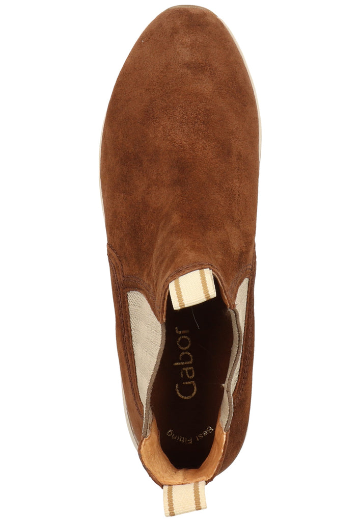 Gabor Stiefelette Leder/Textil Whisky - surf4shoes