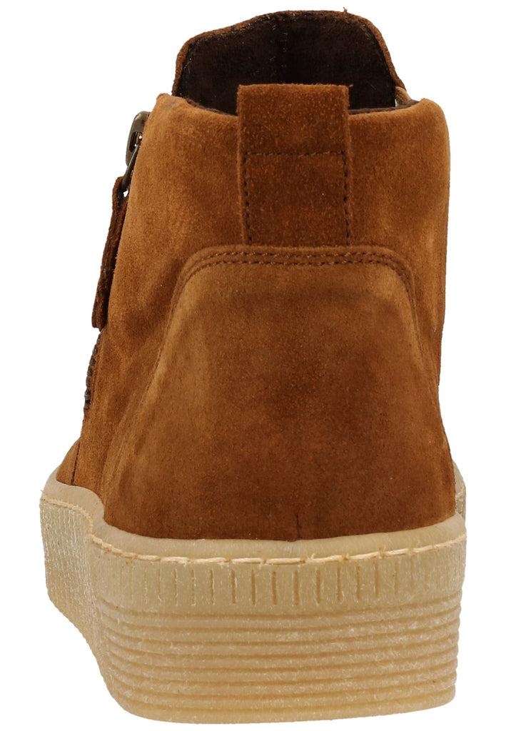 Gabor Stiefelette Veloursleder Cognac - surf4shoes