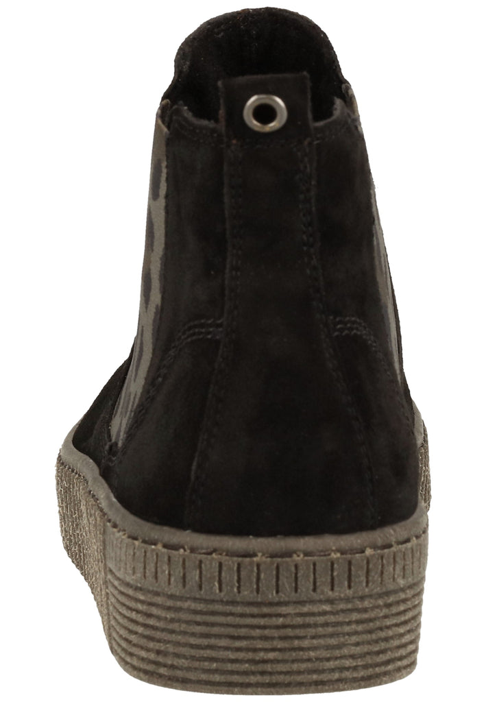 Gabor Stiefelette Leder/Textil Schwarz - surf4shoes