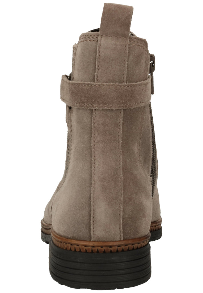 Gabor Stiefelette Leder/Textil Hellgrau - surf4shoes