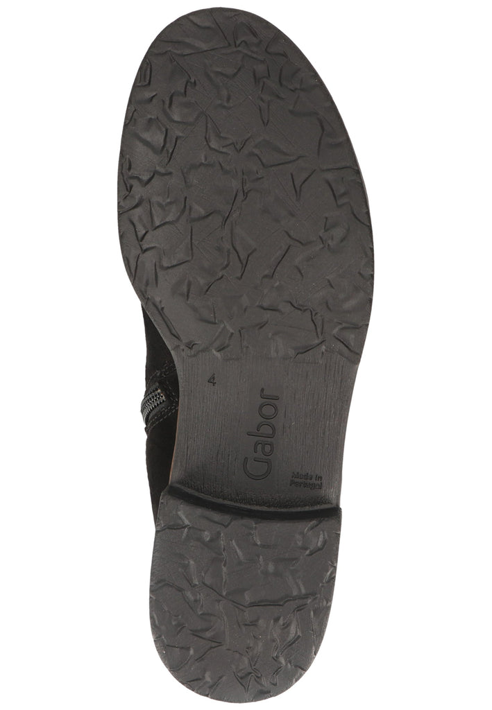 Gabor Stiefelette Leder/Textil Schwarz - surf4shoes