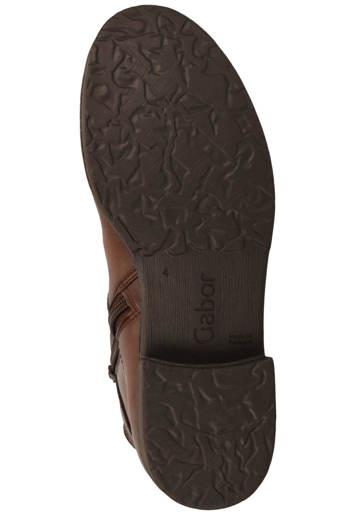 Gabor Stiefelette Leder/Textil Braun - surf4shoes