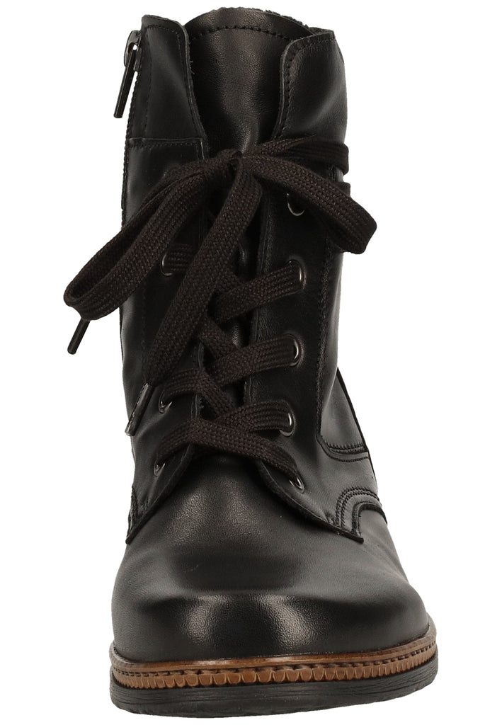 Gabor Stiefelette Glattleder Schwarz/Braun - surf4shoes