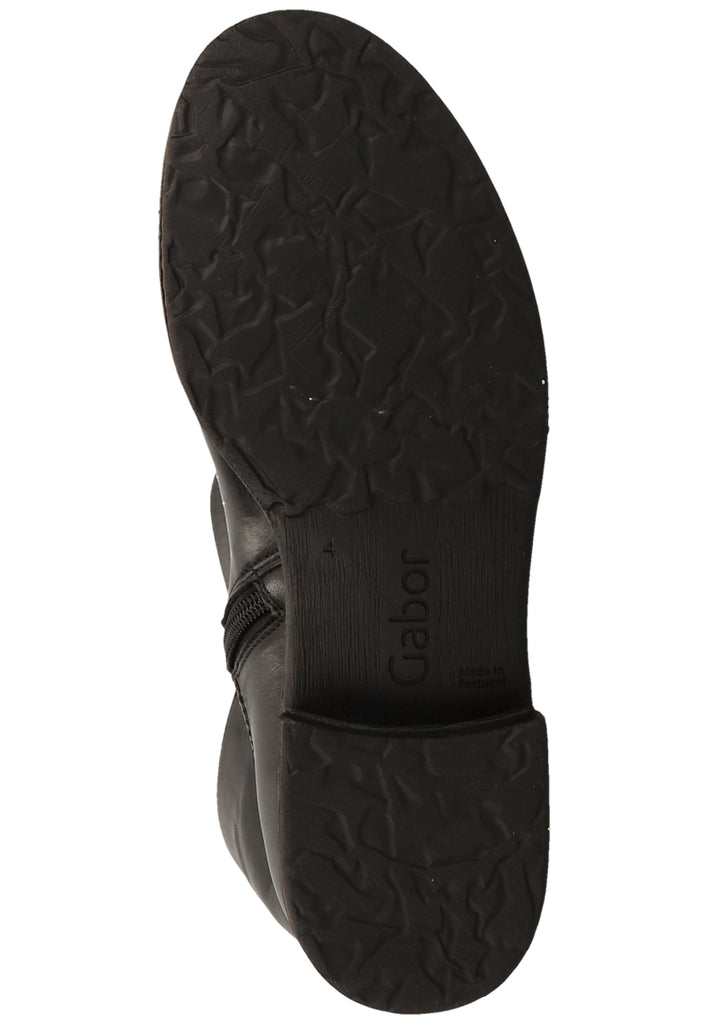 Gabor Stiefel Glattleder Schwarz - surf4shoes