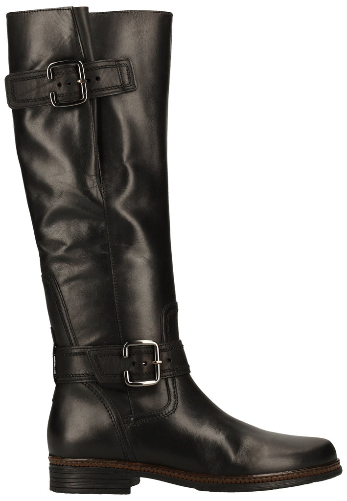 Gabor Stiefel Glattleder Schwarz - surf4shoes