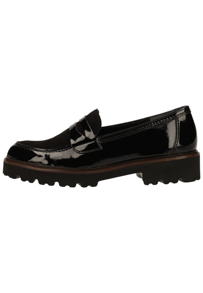 Gabor Slipper Leder Schwarz/Braun - surf4shoes